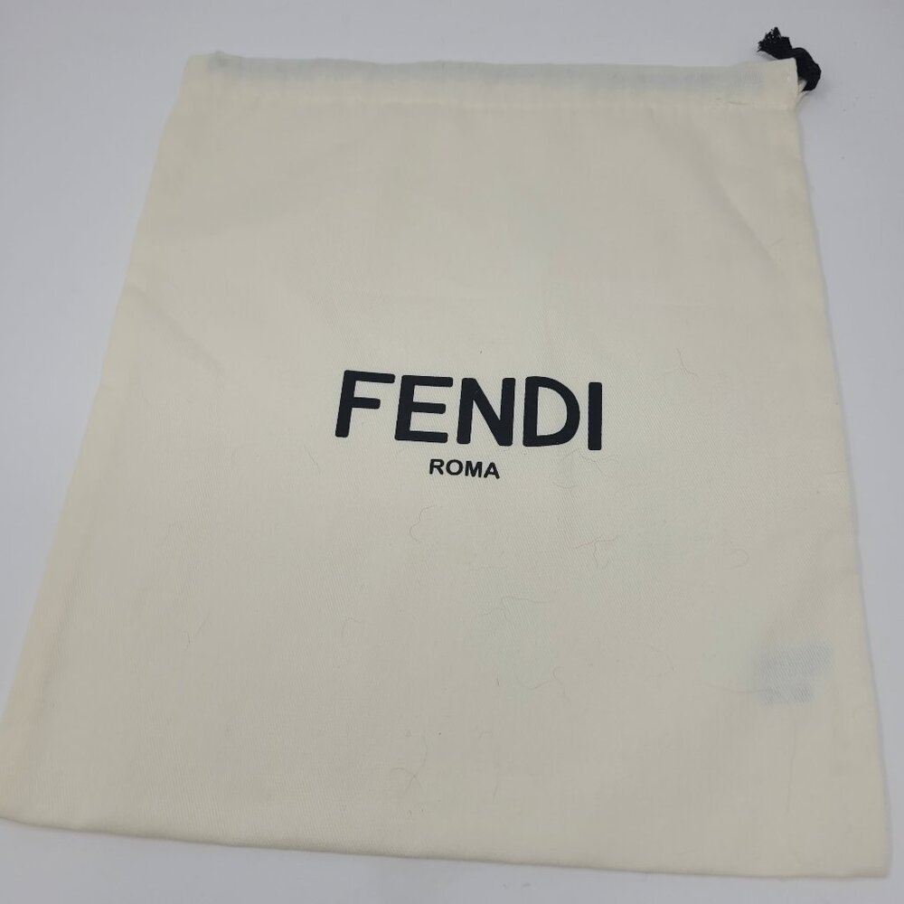 Designer Fendi Roma LOGO Dust Bag for Travel Storage w/Drawstring 11" x 13"